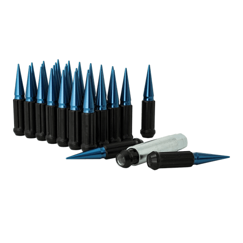 Gorilla Automotive 8 Lug 14-1.50 Spike Lug Kit - Blue