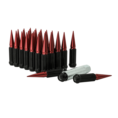 Gorilla Automotive 8 Lug 14-1.50 Spike Lug Kit - Red