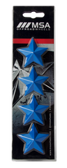 MSA Offroad Blue Star Logo (4PK) For MSA Wheels