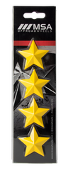 MSA Offroad Yellow Star Logo (4PK) For MSA Wheels