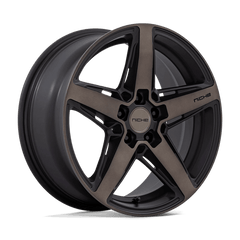 Niche 1PC 18x8 271 MATTE BLACK W/ DOUBLE DARK TINT FACE +30mm