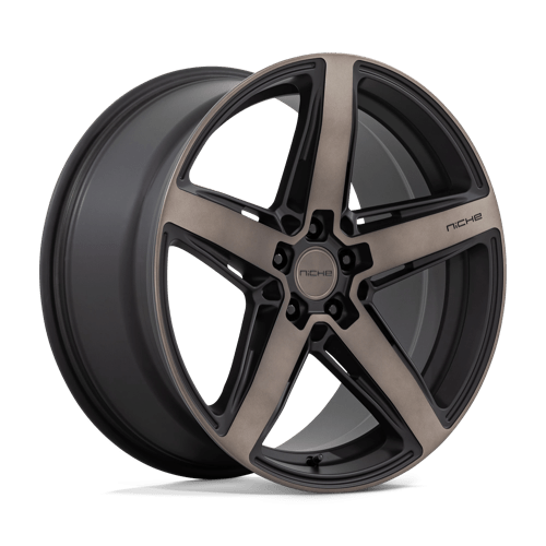 Niche 1PC 20x9 271 MATTE BLACK W/ DOUBLE DARK TINT FACE +15mm