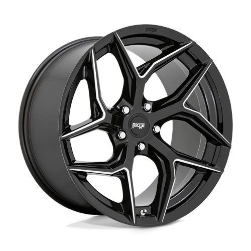 Niche 1PC 20x10 266 GLOSS BLACK MILLED +40mm
