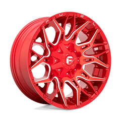 Fuel 1PC 22x12 771 CANDY RED MILLED +-44mm