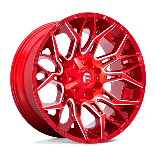 Fuel 1PC 22x10 771 CANDY RED MILLED +-18mm