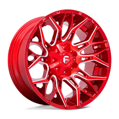 Fuel 1PC 22x10 771 CANDY RED MILLED +-18mm