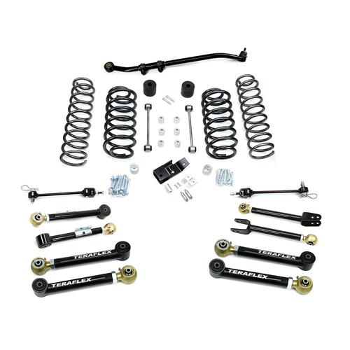 Teraflex TJ 4" Lift Kit with Lower Control Arms For 1997-2006 Right-Hand Drive Jeep Wrangler TJ