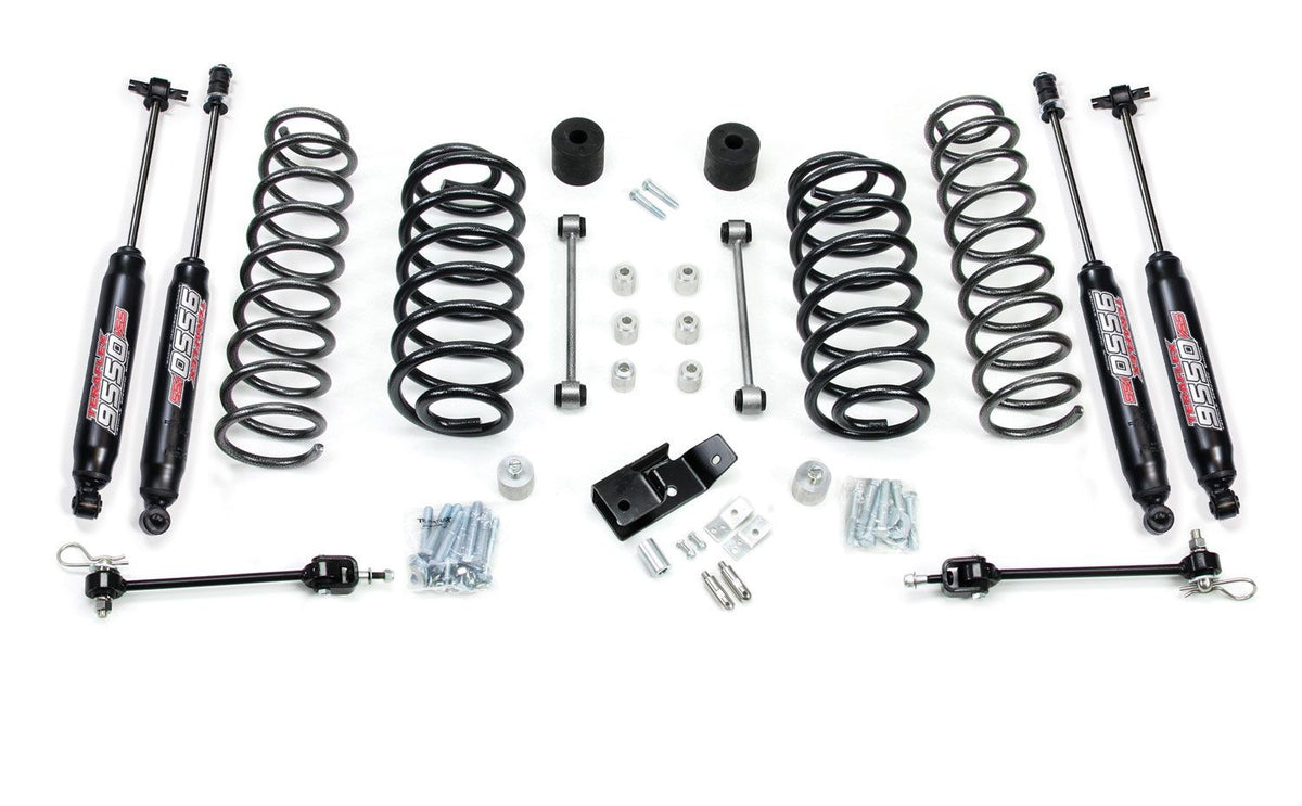 Teraflex 4 Inch Lift Kit with Lower Control Arms and 9550 Shocks For Right-Hand Drive 1997-2006 Jeep Wrangler TJ