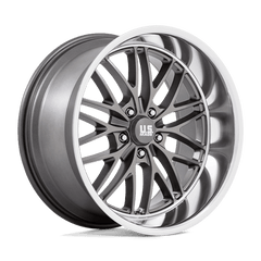 US Mag 1PC 20x8 139 ANTHRACITE W/ DIAMOND CUT LIP +6mm