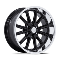 US Mag 1PC 20x8 145 GLOSS BLACK DIAMOND CUT LIP +1mm