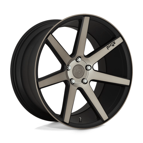 Niche 1PC 19x8 150 MATTE BLACK MACHINED +35mm