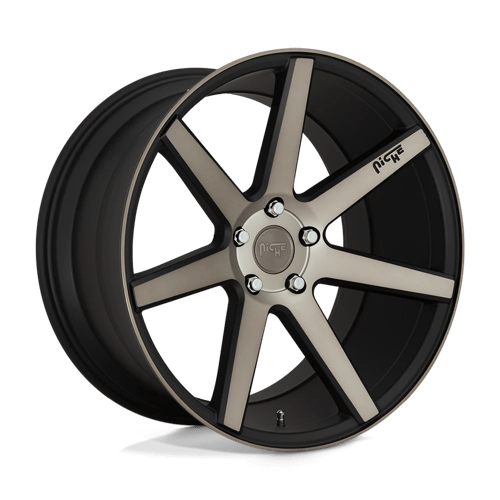 Niche 1PC 18x8 150 MATTE BLACK MACHINED +40mm