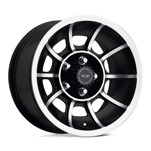 American Racing Vintage 15x7 47 SATIN BLACK MACHINED +00mm