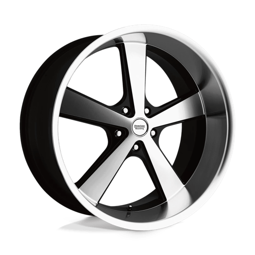 American Racing Vintage 22x11 701 GLOSS BLACK MACHINED +18mm