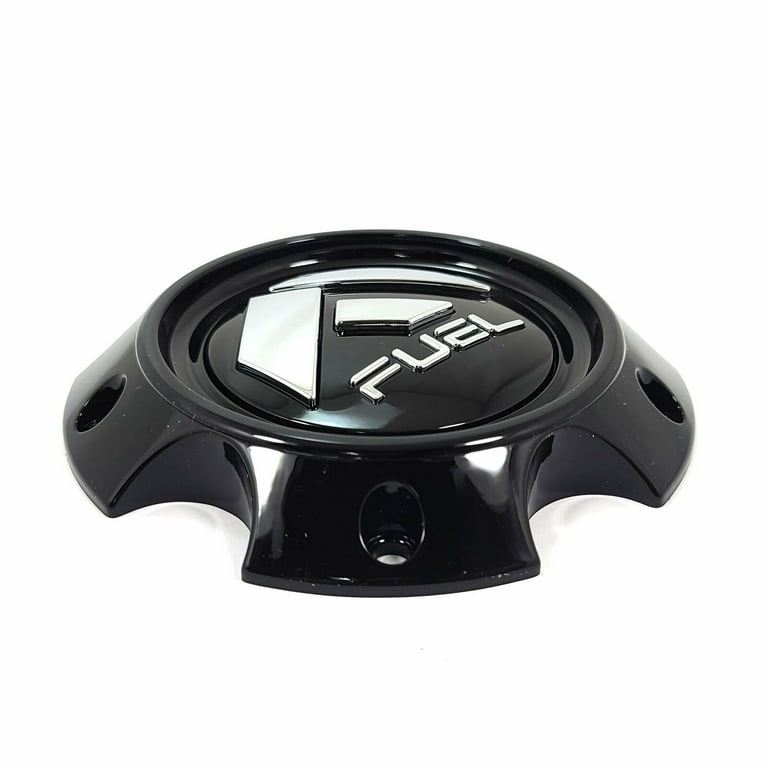Fuel Gloss Black Chrome Logo Hub Cap for 6x5.5 Large Bore