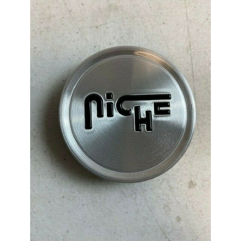 Niche 2.70" Flat Cap - Gloss Brushed with Black Logo