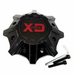 XDS Cap (Excludes 20X9 +18/30) - Gloss Black with Red Logo