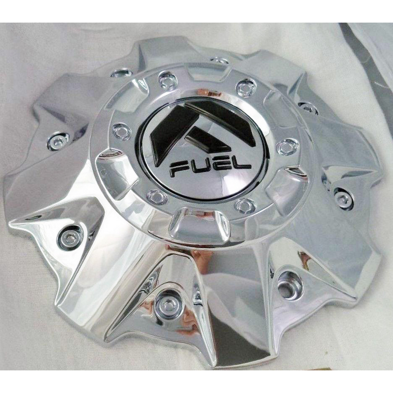 Fuel 5/6 Lug Chrome Cap Flat Bottom Hub Cap