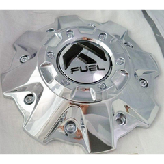 Fuel 5/6 Lug Chrome Cap Flat Bottom Hub Cap