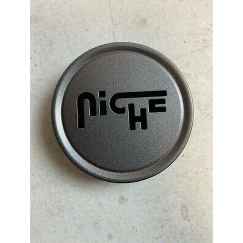 Flat Niche 3" O-Ring Cap - Gloss Black/Silver Logo
