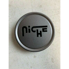 Flat Niche 3" O-Ring Cap - Gloss Black/Silver Logo