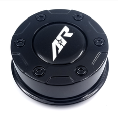 American Racing 3.26" Black Snap-In Center Cap with AR Logo