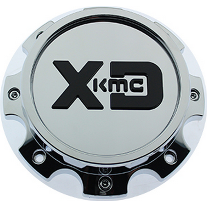 XDS Dually Rear Gloss Black With Chrome Logo Hub Cap For 8X200/210