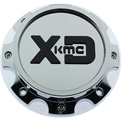 XDS Dually Rear Gloss Black With Chrome Logo Hub Cap For 8X200/210