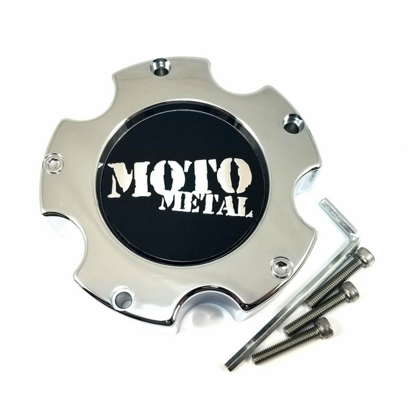 Moto Metal CHROME MOTO METAL 5X5.5 CAP NEW LOGO