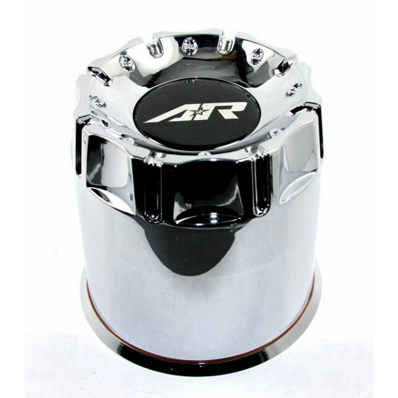 American Racing AR Cap Chrome Push-Thru Plastic Short