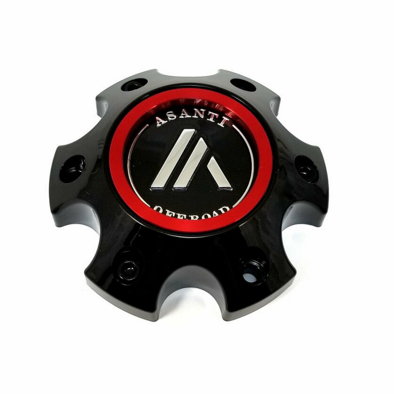 Asanti Offroad Gloss Black Hub Cap for 6X4.5 H34