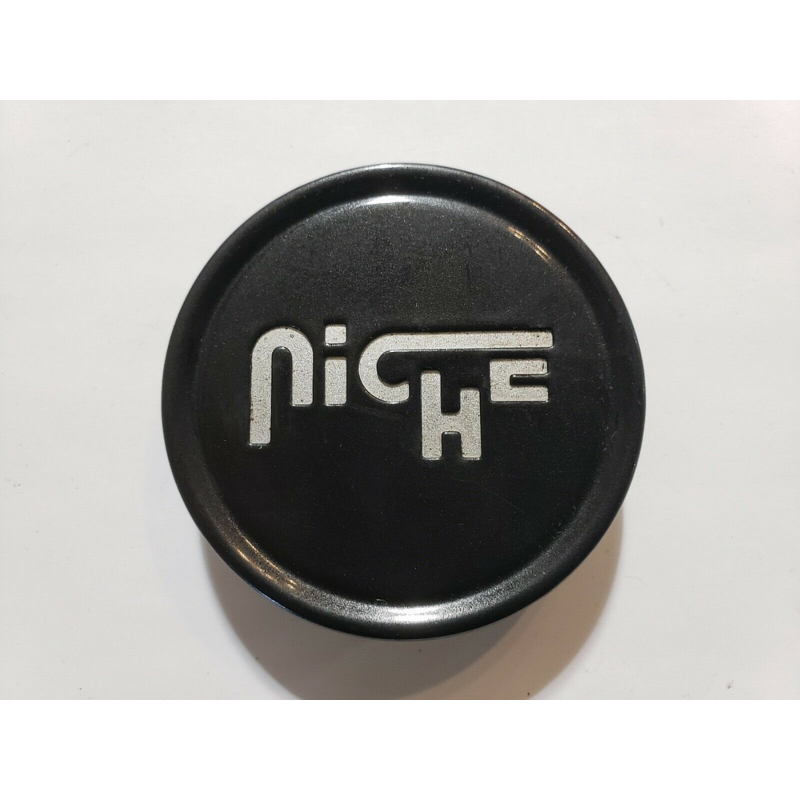 Niche 2.70" Flat Cap - Gloss Black with Silver Logo