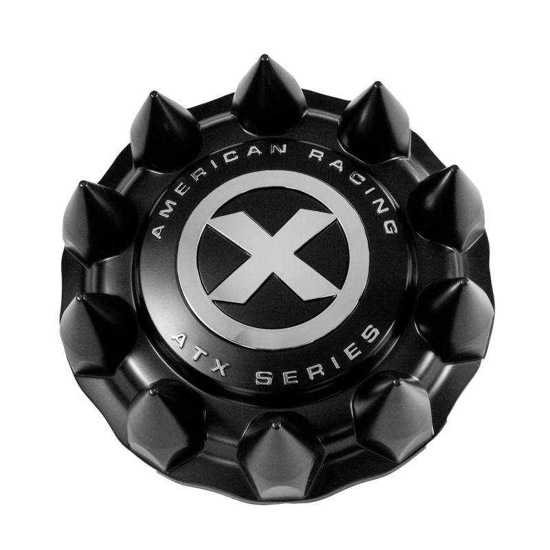 ATX Full Front Snap-On Cap Cover Spiked Black