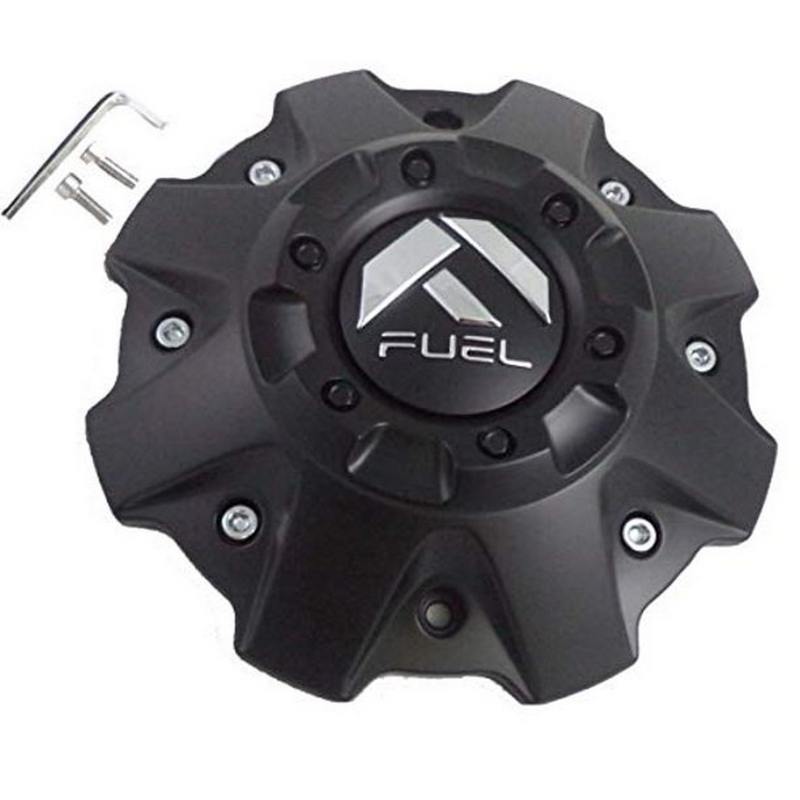 Fuel 5/6 Lug Matte Black Cap Flat Bottom Hub Cap