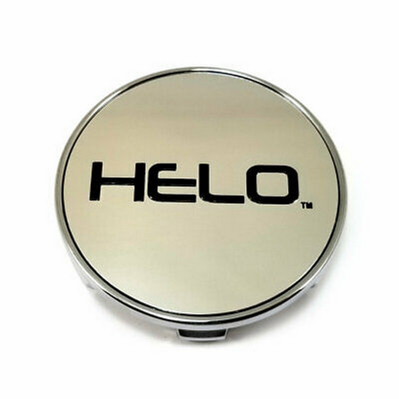 Helo Snap-In Chrome/Gloss Black Cap - All (Excludes 5X112)