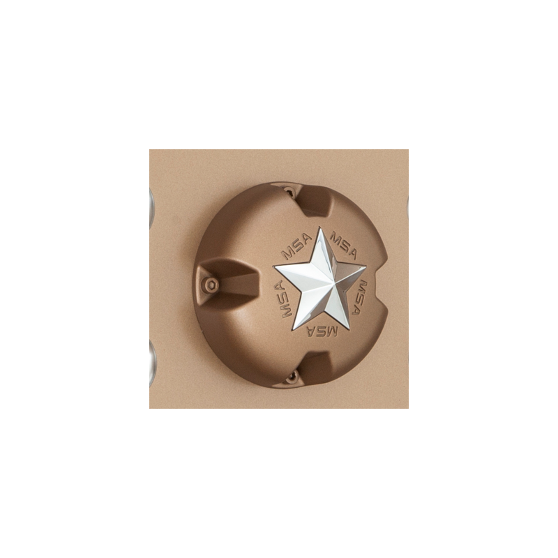 MSA Offroad Wheels Chrome MSA Star Bolton Chrome Star Center Cap - Bronze