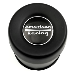 American Racing Push-Thru Hub Cap 4.25'' Large 5/6 Lug Satin Black
