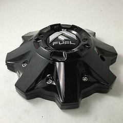 Fuel Gloss Black (Flat) 8L 2.4" with Black Bolts Hub Cap