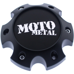 Moto Metal Satin Black Hub Cap For 6X5.5