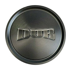 DUB 3.0" Flat Cap with Gloss Brushed Dark Tint/Gloss Black Logo
