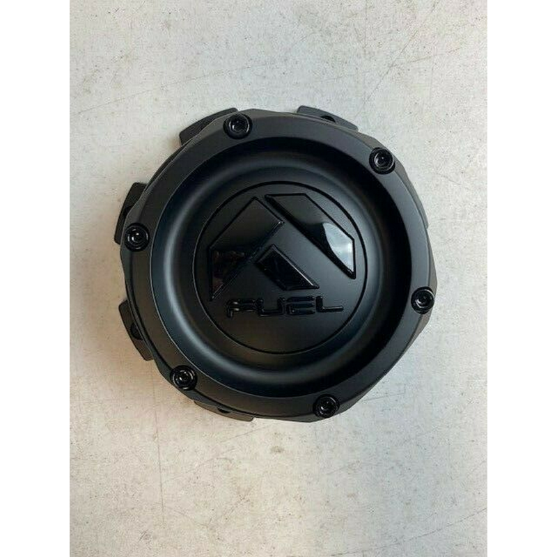 Fuel Matte Black with Gloss Black Bolt-On Hub Cap for 8X180