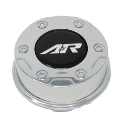 American Racing 3.26" Chrome Snap-In Center Cap with AR Logo