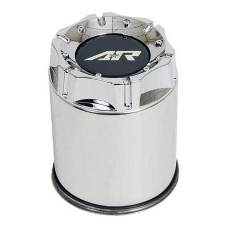 American Racing AR Cap SS Push-Thru with Chrome Plastic Logo