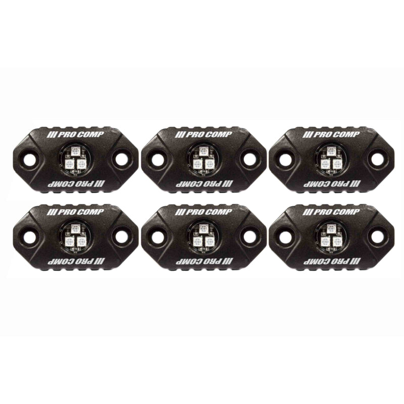 Pro Comp Lightning RGB Rock Light Kit 6PC
