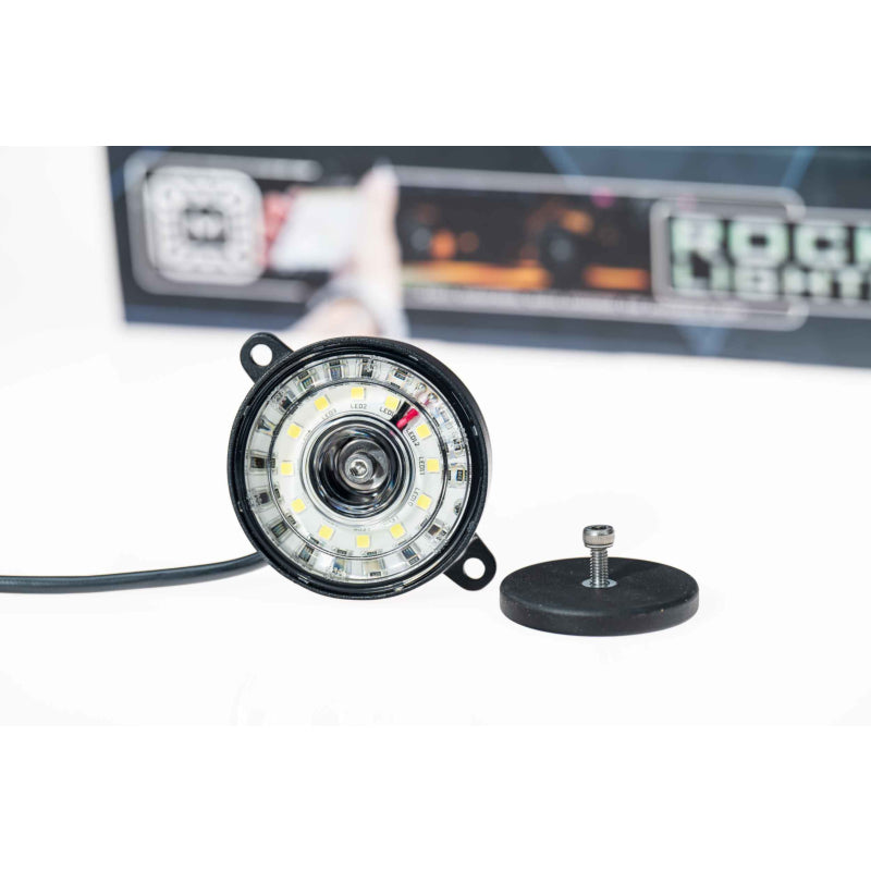 Morimoto Offroad White Rock Light Puck with Wiring - Single