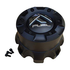 Fuel Tall Gloss Matte Black Snap-In Hub Cap for 8X170/180