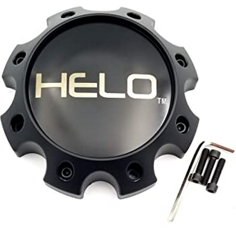 HELO Satin Black Hub Cap For 8 Lug H67