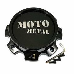 Moto Metal Dually Front Gloss Black With Chrome Logo Hub Cap For 8X200/210