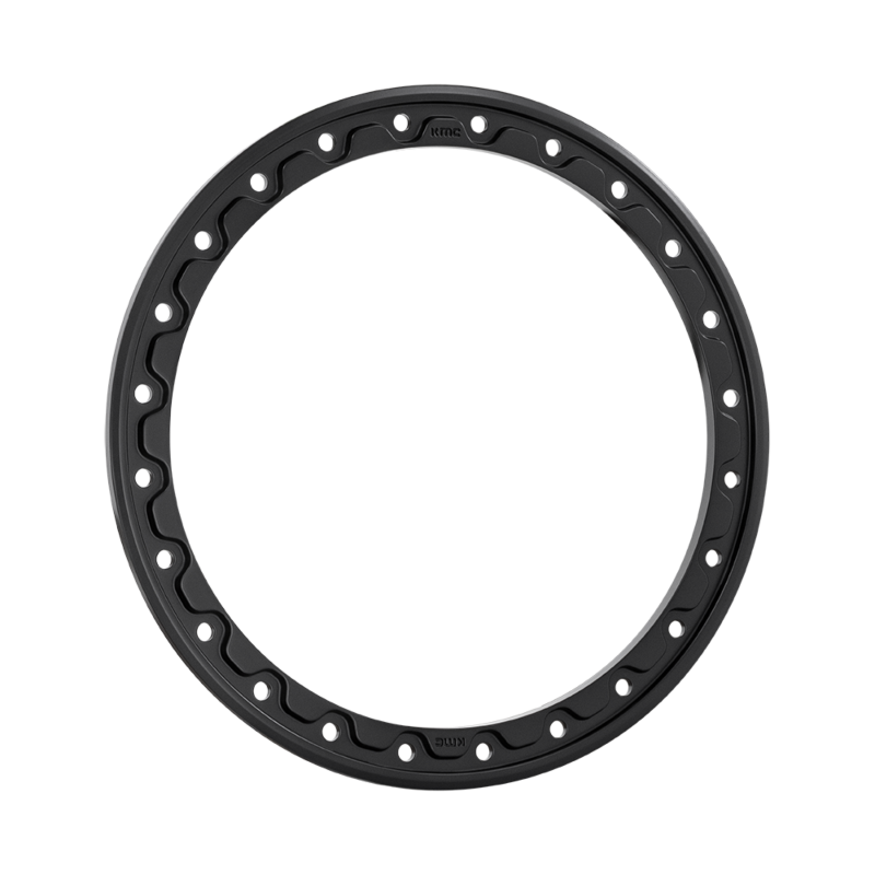 KMC Powersports 15" BEAD RING - SATIN BLACK KS