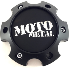 Moto Metal Satin Black Hub Cap For 6X135